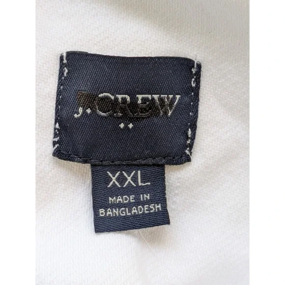 J.Crew Relaxed Denim Jacket Womens Size XXL White NWT‎ $128 CJ090 - Picture 5 of 7